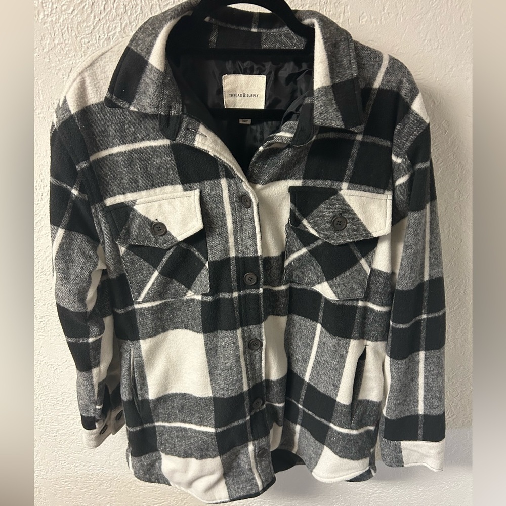 Thread & Supply - Black and White Shacket